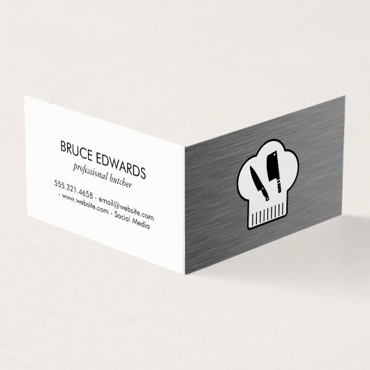 シェフハットブッチャーナイフ 名刺 (外部)