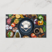 シェフハットロゴ | フライパン | 野菜類 名刺 (正面)