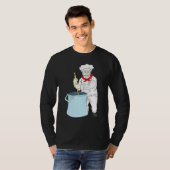 シェフハット料理器具調理師グルメグルメクッキ Tシャツ (正面フル)