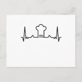 シェフハット料理 – 食べ物ハートビートギフト ポストカード (正面)