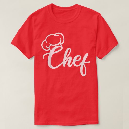 シェフハット料理 Tシャツ (デザイン正面)