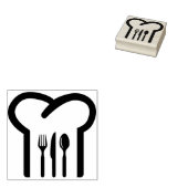 シェフハット食器アートスタンプ ラバースタンプ (押印)