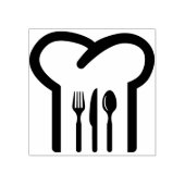 シェフハット食器アートスタンプ ラバースタンプ (インプリント)