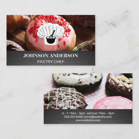 シェフハット |ウィスクとボウルの混合 ロイヤリティカード (正面/裏面)