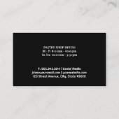 シェフハット |ウィスクパターン 名刺 (裏面)