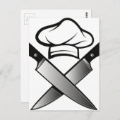 シェフハット・ナイフズ ポストカード (正面/裏面)