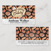 シェフハット | プレッツェルとパン | ベーカリー 名刺 (正面/裏面)