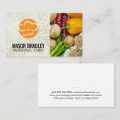 シェフハット | 料理芸術 | 野菜を作る 名刺 (正面/裏面)