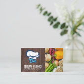 シェフハット | 新鮮な農産物 名刺 (スタンド正面)