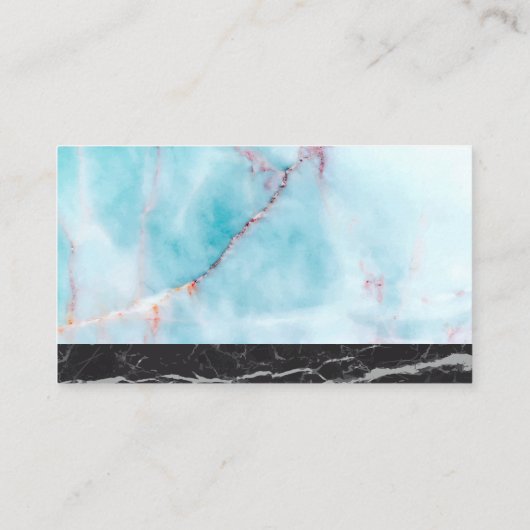 シェフハット |花崗岩海 |黒い大理石 名刺 (裏面)