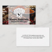 シェフハット | 銀器 | ハーブ香辛料 名刺 (正面/裏面)