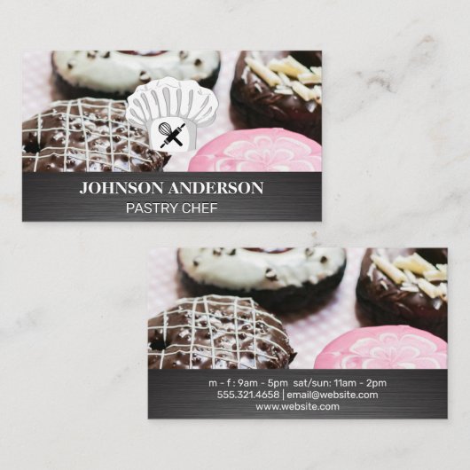 シェフハッ転がズピンとウィスク |ドーナツ ロイヤリティカード (正面/裏面)