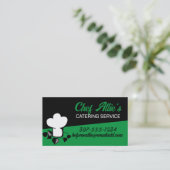 シェフハートハーブシェフケータリング料理クラス 名刺 (スタンド正面)