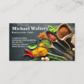 シェフハーブとスパイス | 料理の食材 名刺 (正面)