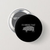 シェフバターBbq Id煙その豚ポークフおもしろいァス 缶バッジ (正面&裏面)