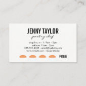 シェフパンチカード ロイヤリティカード (裏面)