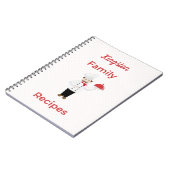 シェフパーソナライズされたとの家族のイタリアンレシピ ノートブック (左側)