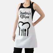 シェフパーソナライズされたの帽子と刃物 エプロン (インサイチュ)