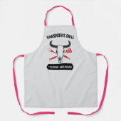 シェフパーソナライズされたエプロンカスタムテキサス州BBQグリル エプロン (正面)