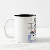 シェフパーソナライズされたカップル漫画 ツートーンマグカップ (左)