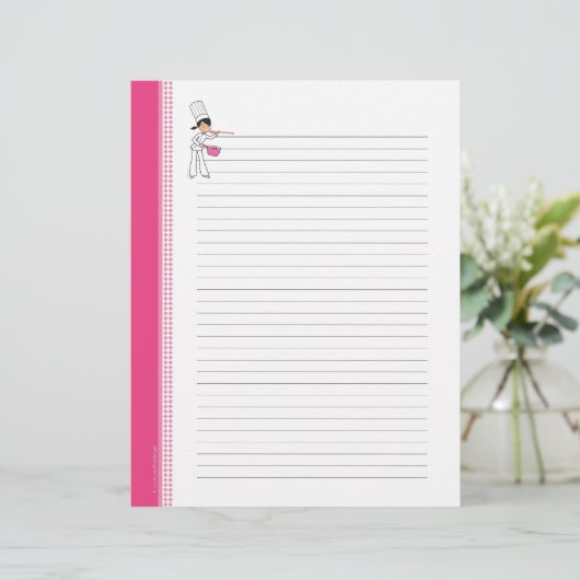 シェフパーソナライズされたデザインレシピページの並び (スタンド正面)