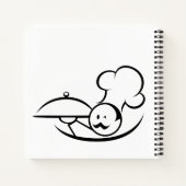 シェフパーソナライズされたミニマルイラストレーション ノートブック (裏面)