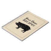 シェフパーソナライズされたレシピブックノート調理師 ノートブック (左側)