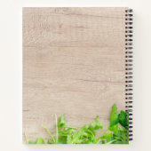 シェフパーソナライズされたレシピ本木板切り盤 ノートブック (裏面)