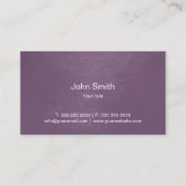 シェフパープルエレガントケータリング 名刺 (裏面)