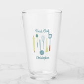 シェフビーパーソナライズされたル タンブラーグラス (正面)