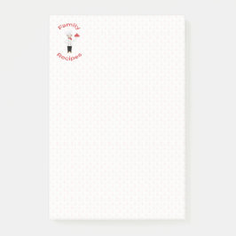 シェフファミリーレシピ ポストイット