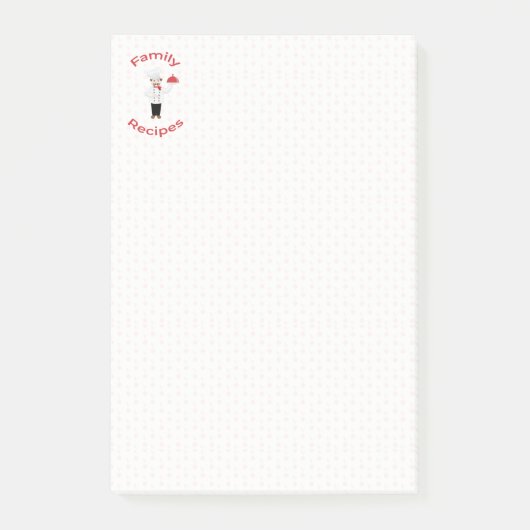シェフファミリーレシピ ポストイット (正面)
