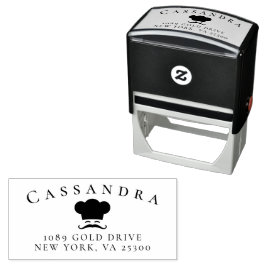 シェフファミリー名差出人住所 セルフインキングスタンプ