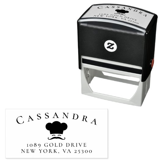 シェフファミリー名差出人住所 セルフインキングスタンプ (インサイチュ)