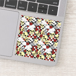 シェフファンキースカルがシェフの帽子をかぶる シール