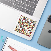 シェフファンキースカルがシェフの帽子をかぶる シール (ノートパソコンとiPhone)