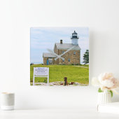 シェフフィールドアイランドライトハウスコネティカット スクエア壁時計 (ホーム)