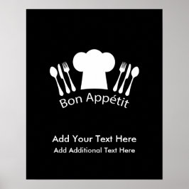 シェフフランスのハットグルメ調理師 ポスター