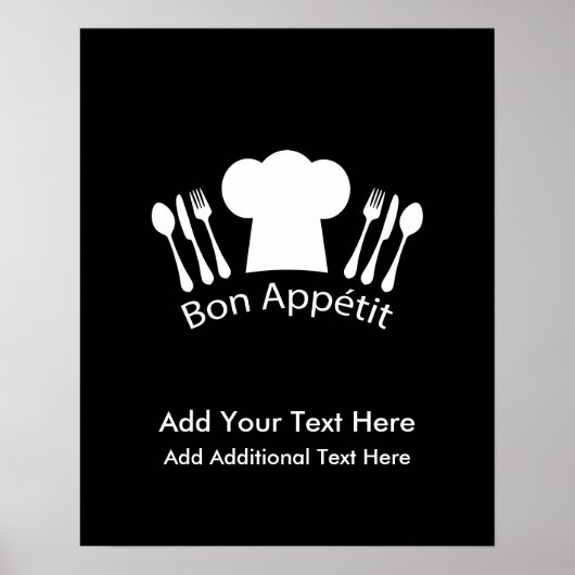 シェフフランスのハットグルメ調理師 ポスター (正面)