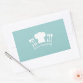 シェフフランスのボンペティットレストランまたはキッチン 長方形シール (封筒)