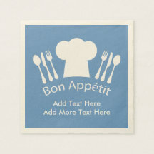 シェフフランスのボンAppett自分の文字を追加