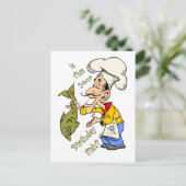 シェフフランスの～は君の誕生日魚か？ ポストカード (スタンド正面)