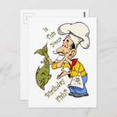 シェフフランスの～は君の誕生日魚か？ ポストカード (正面/裏面)