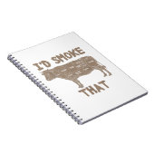 シェフブッチャー調理師Bbq私はその牛ビーフファンを吸う ノートブック (右側)