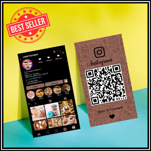 シェフベーカリーInstagramテラコッタペストリーケータリングQR 名刺