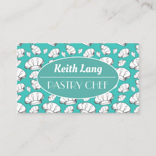 シェフベーカーまたはパティシシェフプロフェッショナル 名刺 (正面)