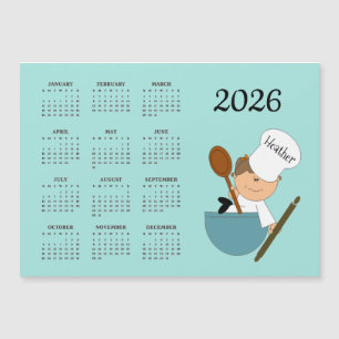 シェフベーカーデザイン 2026年 カレンダー マグネットカード