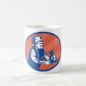 シェフホールディングマネーバッグレストランファイナンス コーヒーマグカップ (中央)