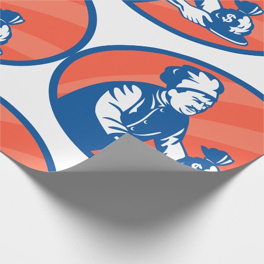 シェフホールディングマネーバッグレストランファイナンス ラッピングペーパー