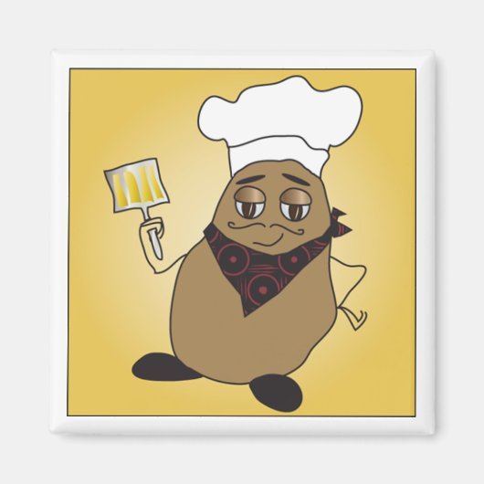 シェフポテトマグネット マグネット (正面)